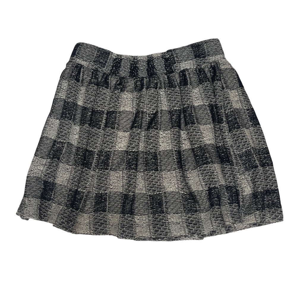 FP Holly Go Lightly Black and Cream plaid flouncy mini Skirt - Picture 13 of 15